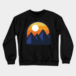 Beauty Sunset Mountain Crewneck Sweatshirt